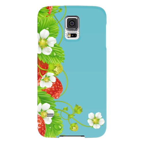 Заказать чехол для Samsung в Москве. Чехол для Samsung Galaxy S5 Земляничная поляна от Виктор Гришин - готовые дизайны и нанесение принтов.
