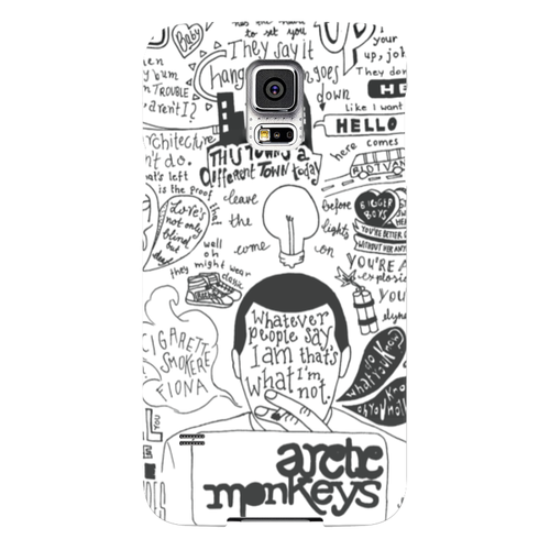 Заказать чехол для Samsung в Москве. Чехол для Samsung Galaxy S5 Arctic Monkeys от geekbox - готовые дизайны и нанесение принтов.