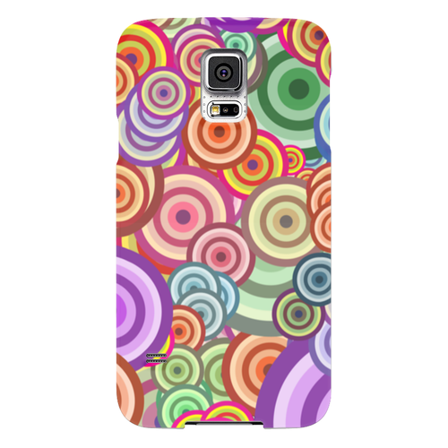 Заказать чехол для Samsung в Москве. Чехол для Samsung Galaxy S5 Цветные круги от BeliySlon - готовые дизайны и нанесение принтов.