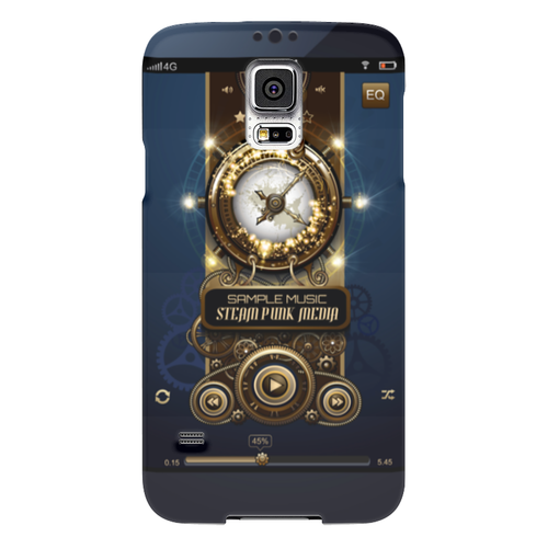 Заказать чехол для Samsung в Москве. Чехол для Samsung Galaxy S5 Стимпанк-музыка от Hardgott - готовые дизайны и нанесение принтов.
