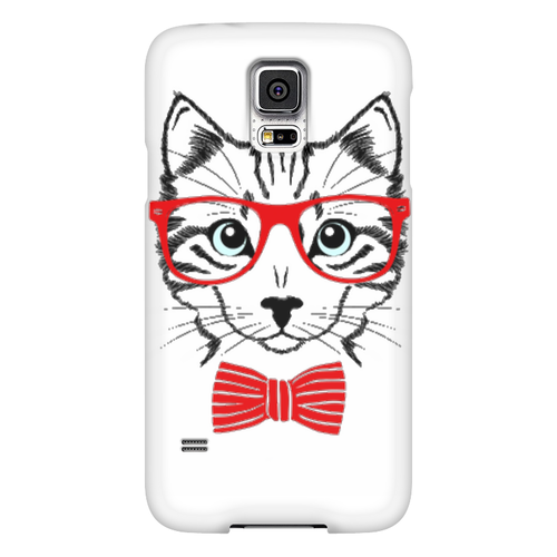 Заказать чехол для Samsung в Москве. Чехол для Samsung Galaxy S5 Кошка от YellowCloverShop - готовые дизайны и нанесение принтов.