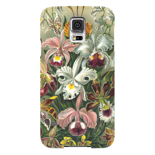 Заказать чехол для Samsung в Москве. Чехол для Samsung Galaxy S5 Орхидеи (Orchideae, Ernst Haeckel) от Apfelbaum - готовые дизайны и нанесение принтов.