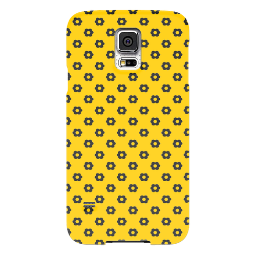 Заказать чехол для Samsung в Москве. Чехол для Samsung Galaxy S5 Black Flower от Елена Гришина - готовые дизайны и нанесение принтов.