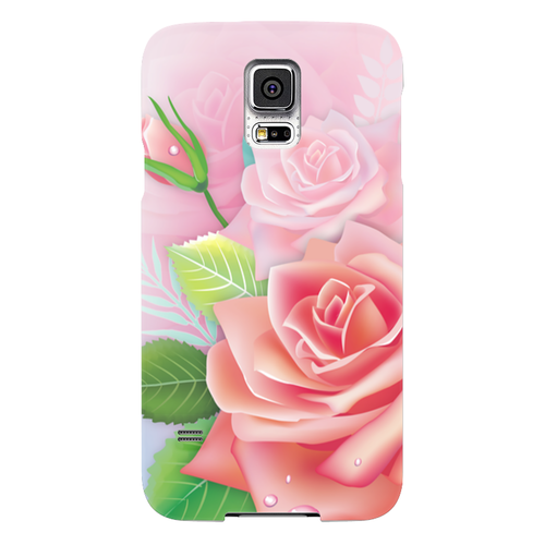 Заказать чехол для Samsung в Москве. Чехол для Samsung Galaxy S5 Розочка от Ирина - готовые дизайны и нанесение принтов.