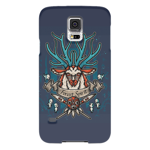 Заказать чехол для Samsung в Москве. Чехол для Samsung Galaxy S5 Forest Spirit. Лесной Дух от Виктор Гришин - готовые дизайны и нанесение принтов.