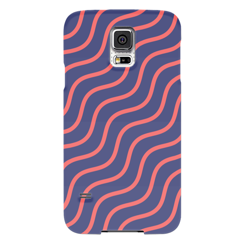 Заказать чехол для Samsung в Москве. Чехол для Samsung Galaxy S5 Волнистый от BeliySlon - готовые дизайны и нанесение принтов.