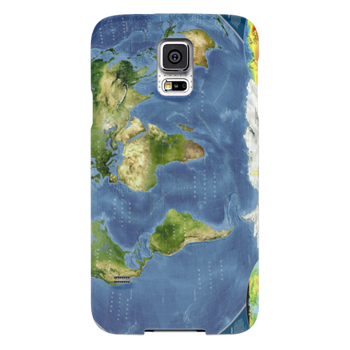 Заказать чехол для Samsung в Москве. Чехол для Samsung Galaxy S5 Карта мира от Елена Гришина - готовые дизайны и нанесение принтов.
