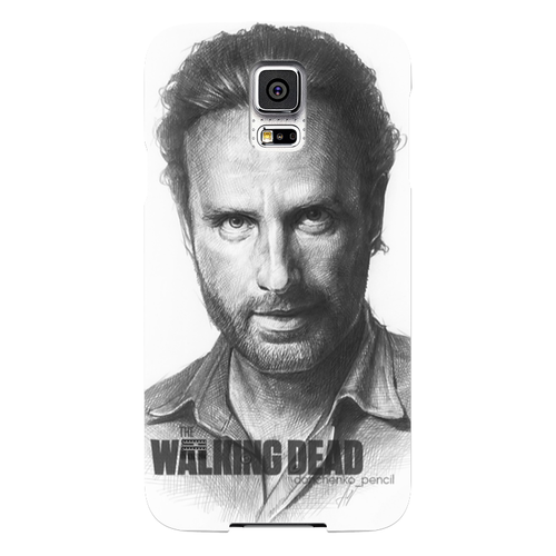 Заказать чехол для Samsung в Москве. Чехол для Samsung Galaxy S5 The Walking Dead Rick Grimes Andrew Lincoln от premkokus - готовые дизайны и нанесение принтов.