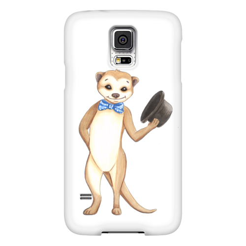 Заказать чехол для Samsung в Москве. Чехол для Samsung Galaxy S5 Вежливый сурикат от tigerda  - готовые дизайны и нанесение принтов.