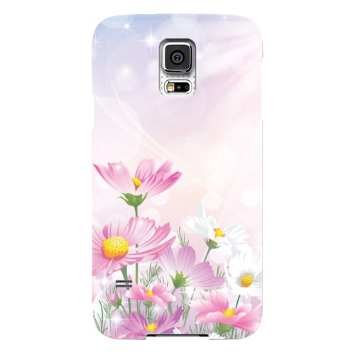Заказать чехол для Samsung в Москве. Чехол для Samsung Galaxy S5 Цветочки от Ирина - готовые дизайны и нанесение принтов.