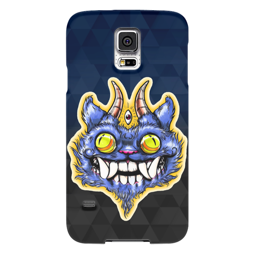 Заказать чехол для Samsung в Москве. Чехол для Samsung Galaxy S5 Кот с рогами от Илья Щеблецов - готовые дизайны и нанесение принтов.