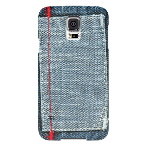 Заказать чехол для Samsung в Москве. Чехол для Samsung Galaxy S5 Джинса от Hardgott - готовые дизайны и нанесение принтов.