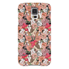Заказать чехол для Samsung в Москве. Чехол для Samsung Galaxy S5 Dogs and flowers от Илья Щеблецов - готовые дизайны и нанесение принтов.