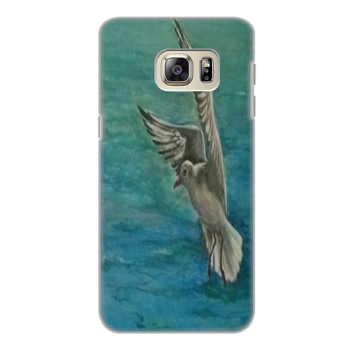 Заказать чехол для Samsung Galaxy S6/S6 Edge в Москве. Чехол для Samsung Galaxy S6, объёмная печать Чайка от mrs-snit@yandex.ru - готовые дизайны и нанесение принтов.