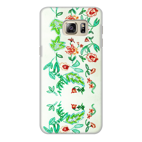 Заказать чехол для Samsung Galaxy S6/S6 Edge в Москве. Чехол для Samsung Galaxy S6, объёмная печать Дикие цветы от mrs-snit@yandex.ru - готовые дизайны и нанесение принтов.