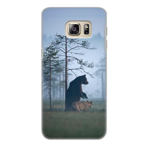 Заказать чехол для Samsung Galaxy S6/S6 Edge в Москве. Чехол для Samsung Galaxy S6, объёмная печать Мишка и волк от Татьяна - готовые дизайны и нанесение принтов.