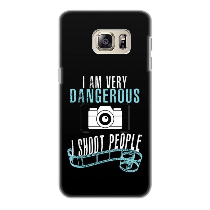 Printio Чехол для Samsung Galaxy S6 Edge, объёмная печать Опасный фотограф