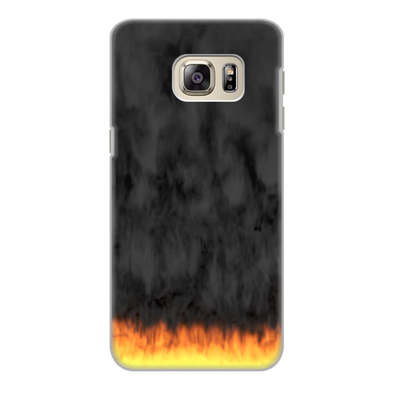 Printio Чехол для Samsung Galaxy S6 Edge, объёмная печать Пламя и дым