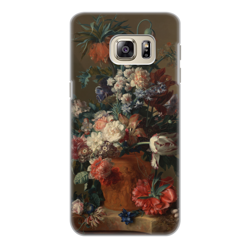 Printio Чехол для Samsung Galaxy S6 Edge, объёмная печать Ваза с цветами (ян ван хёйсум) printio чехол для samsung galaxy s6 edge объёмная печать цветочный букет в стеклянной вазе ян де хем