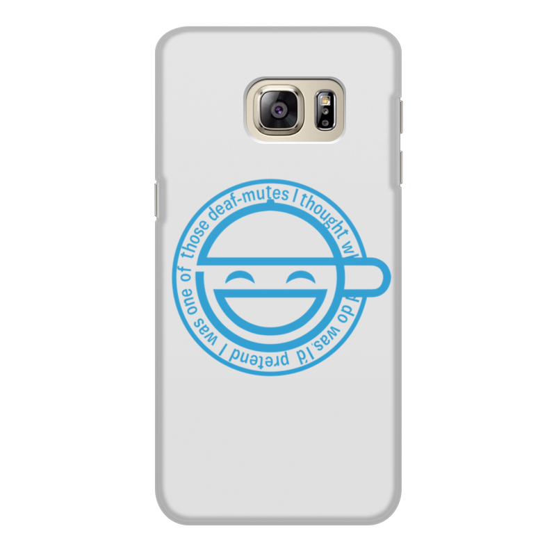 Printio Чехол для Samsung Galaxy S6 Edge, объёмная печать Смеющийся человек printio чехол для iphone 7 объёмная печать смеющийся человек