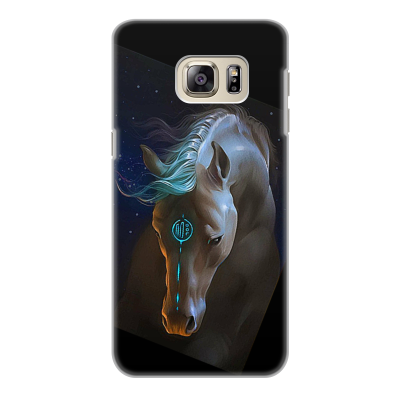 Printio Чехол для Samsung Galaxy S6 Edge, объёмная печать Животные фэнтези. лошади