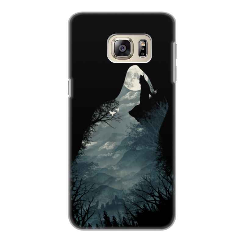 Printio Чехол для Samsung Galaxy S6 Edge, объёмная печать Волчий край