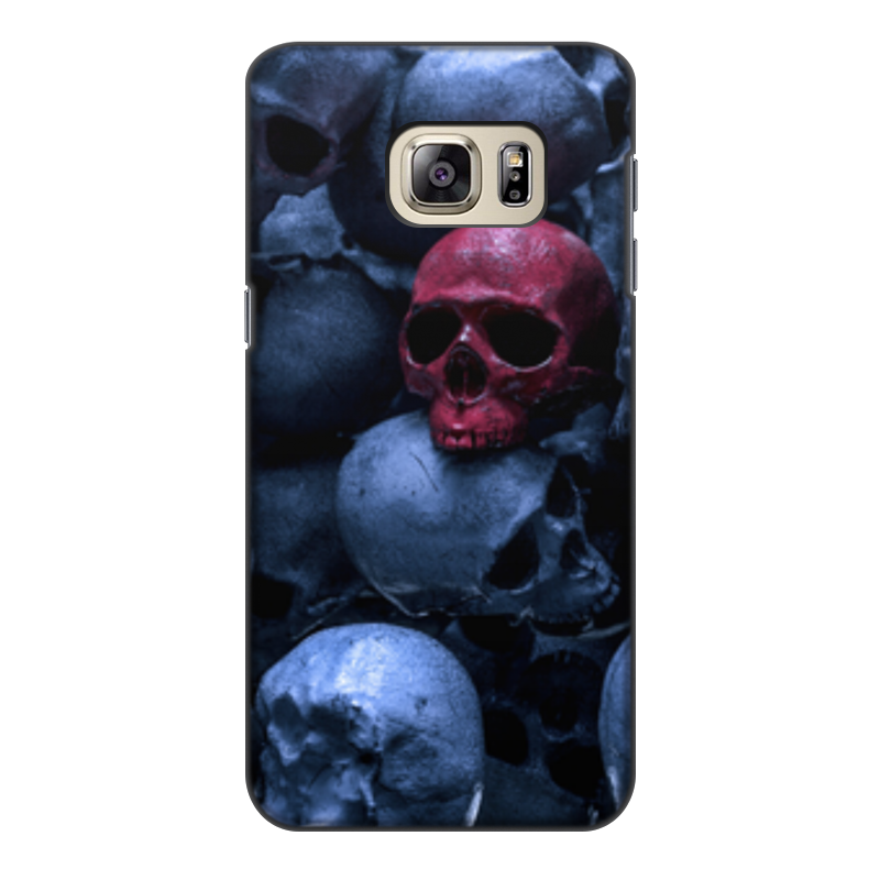 Printio Чехол для Samsung Galaxy S6 Edge, объёмная печать Red skull