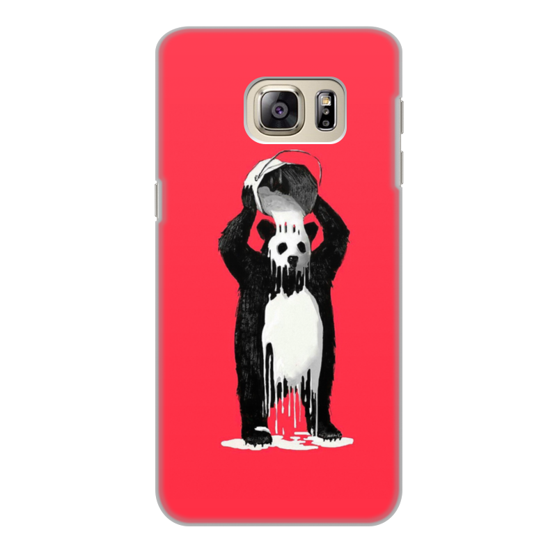 printio чехол для iphone 7 объёмная печать панда в краске Printio Чехол для Samsung Galaxy S6 Edge, объёмная печать Панда в краске