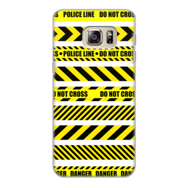 Printio Чехол для Samsung Galaxy S6 Edge, объёмная печать Police line