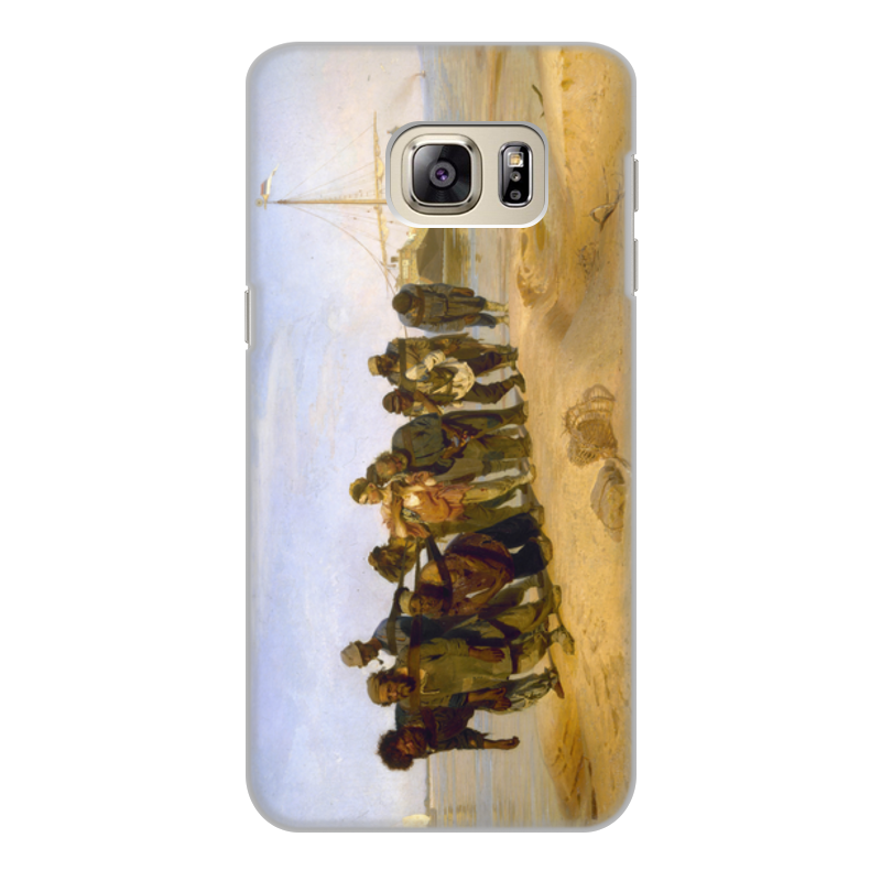 Printio Чехол для Samsung Galaxy S6 Edge, объёмная печать Бурлаки на волге (картина ильи репина) printio чехол для iphone 8 объёмная печать бурлаки на волге картина ильи репина