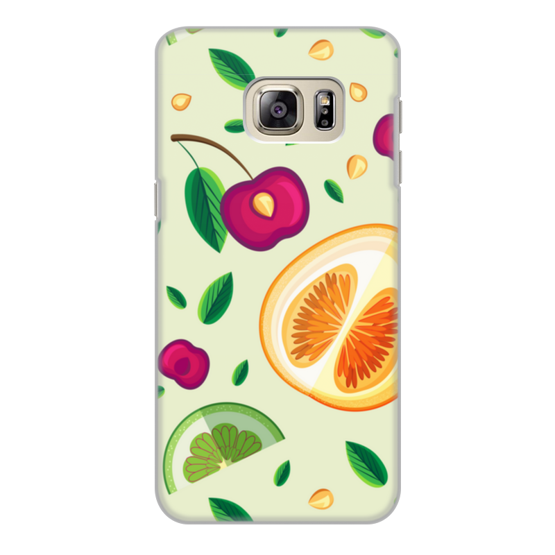 Printio Чехол для Samsung Galaxy S6 Edge, объёмная печать Фруктовый салат