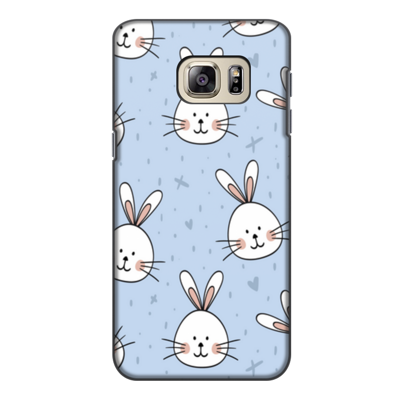Printio Чехол для Samsung Galaxy S6 Edge, объёмная печать Милый кролик жидкий чехол с блестками пятна коровы белые на samsung galaxy s6 самсунг галакси с 6
