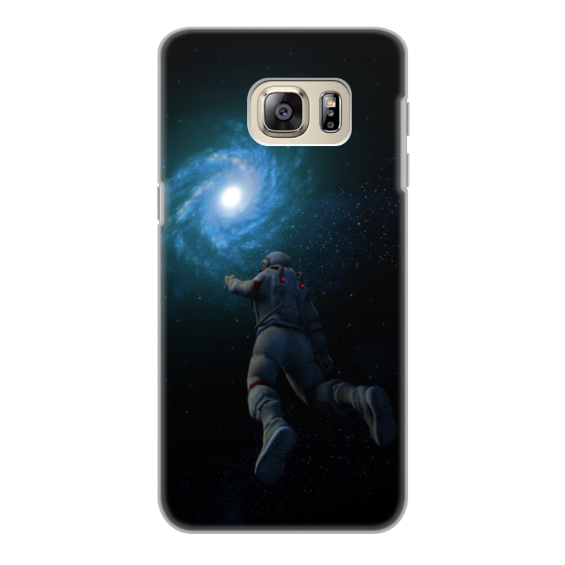 Printio Чехол для Samsung Galaxy S6 Edge, объёмная печать Космонавт астронавт printio чехол для samsung galaxy s6 edge объёмная печать космический кит