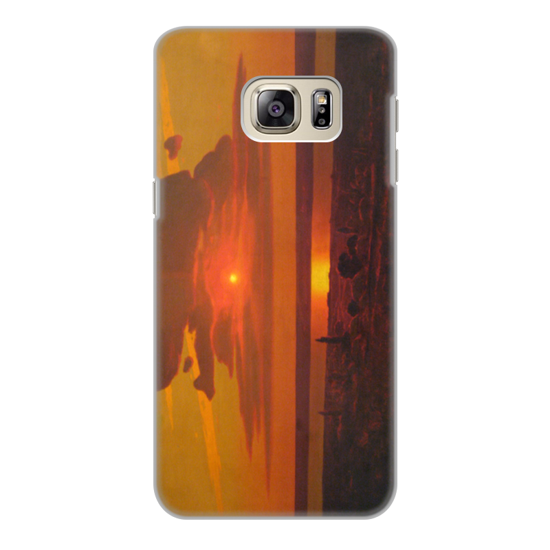 Printio Чехол для Samsung Galaxy S6 Edge, объёмная печать Красный закат (картина архипа куинджи)