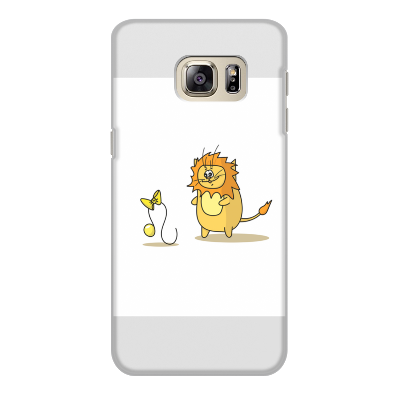 Printio Чехол для Samsung Galaxy S6 Edge, объёмная печать Кот лев. подарок для льва printio чехол для samsung galaxy s6 edge объёмная печать кот в космосе