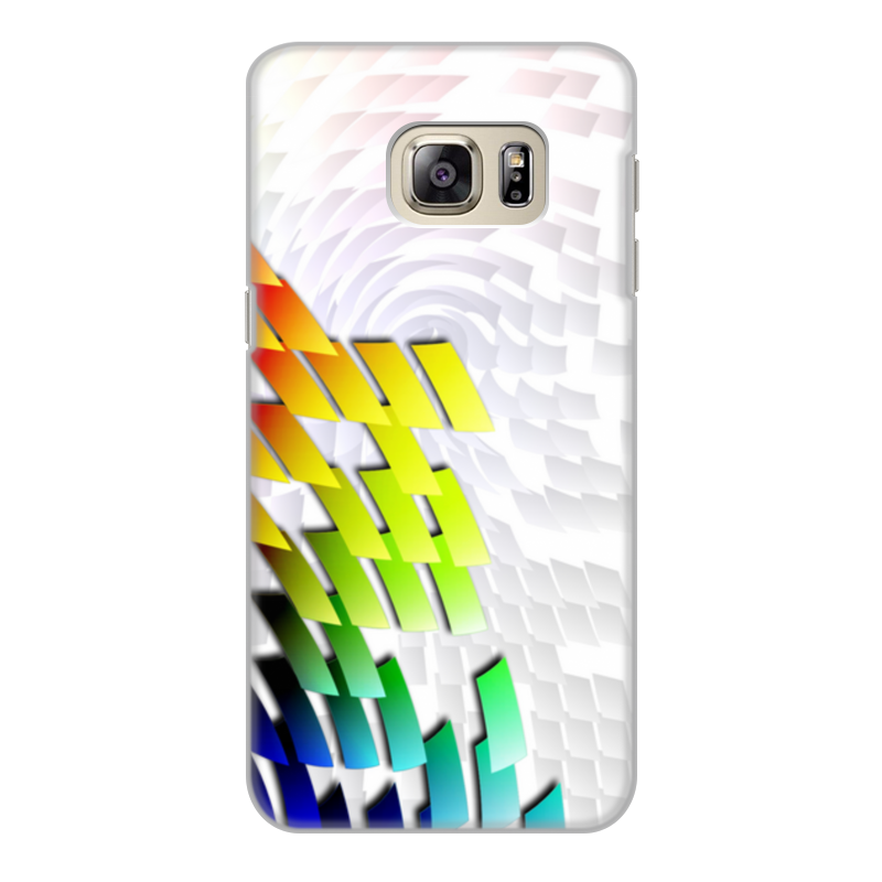 Printio Чехол для Samsung Galaxy S6 Edge, объёмная печать С яркой графической абстракцией. printio чехол для iphone 8 объёмная печать с яркой графической абстракцией