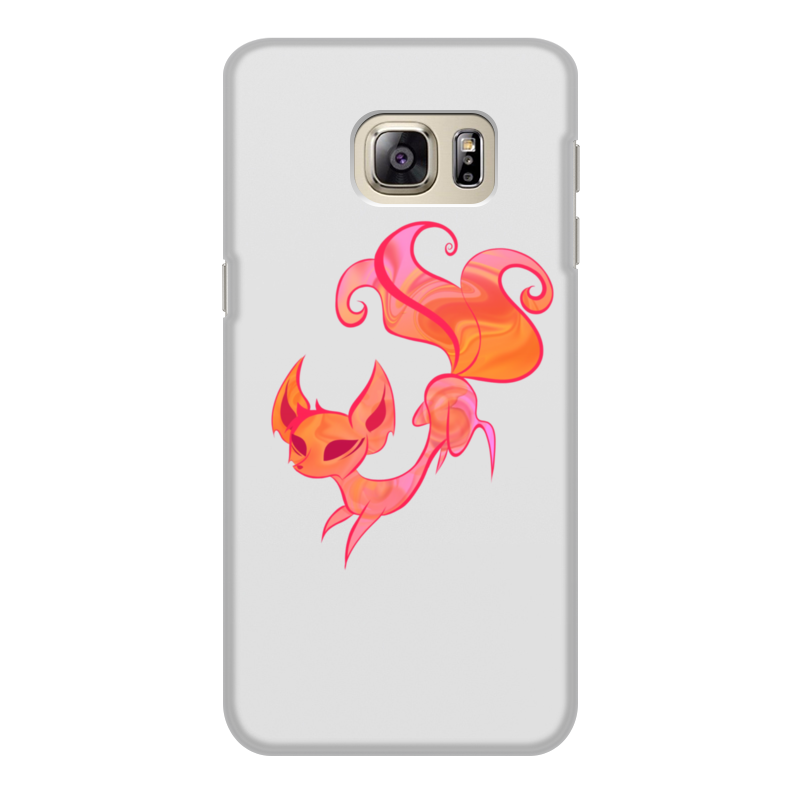 Printio Чехол для Samsung Galaxy S6 Edge, объёмная печать Огненная лиса