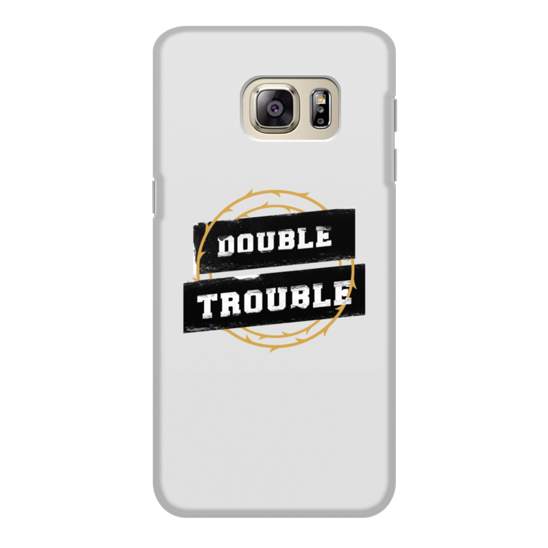 Printio Чехол для Samsung Galaxy S6 Edge, объёмная печать Double trouble