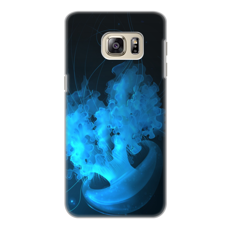 Printio Чехол для Samsung Galaxy S6 Edge, объёмная печать Jellyfish