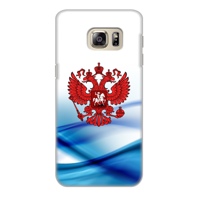 Printio Чехол для Samsung Galaxy S6 Edge, объёмная печать Герб россии