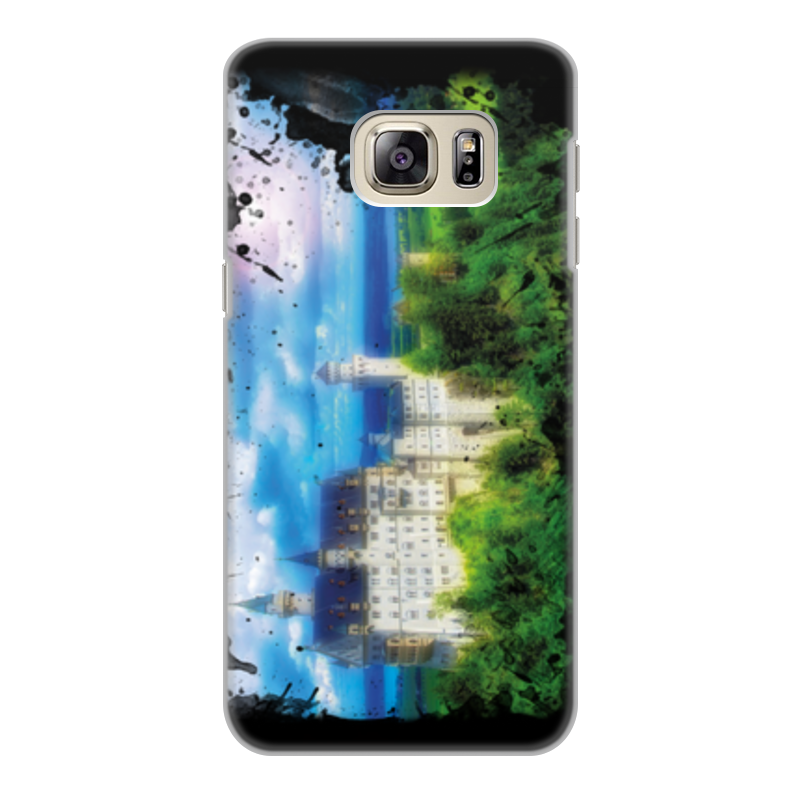 Printio Чехол для Samsung Galaxy S6 Edge, объёмная печать Замок cиликоновый прозрачный чехол artcolor для samsung galaxy a10 с принтом волк в горах