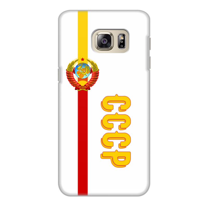 Printio Чехол для Samsung Galaxy S6 Edge, объёмная печать Советский союз цена и фото