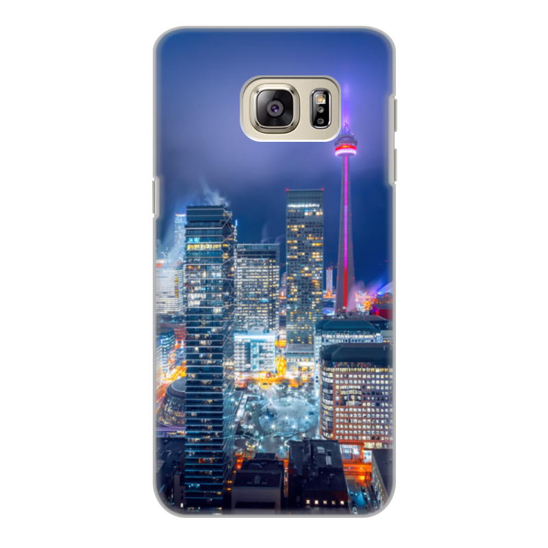 Printio Чехол для Samsung Galaxy S6 Edge, объёмная печать Ночной город printio чехол для samsung galaxy s6 edge объёмная печать ночной страж