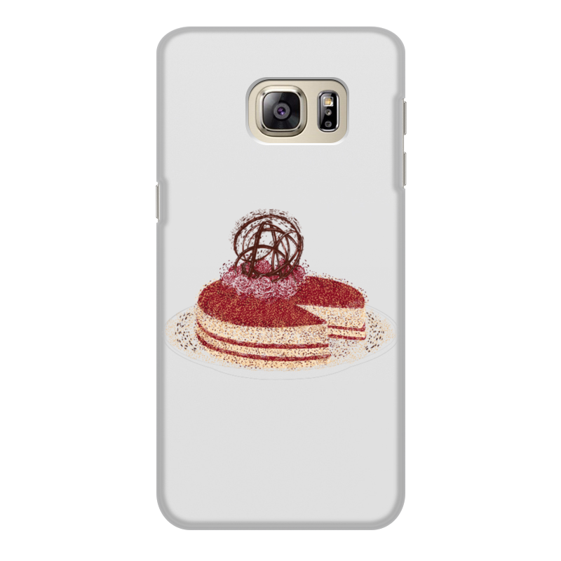 Printio Чехол для Samsung Galaxy S6 Edge, объёмная печать шоколадный торт