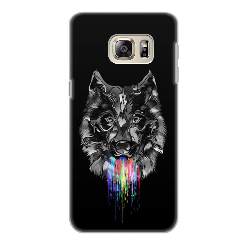 Printio Чехол для Samsung Galaxy S6 Edge, объёмная печать Радужный волк printio чехол для samsung galaxy s6 edge объёмная печать радужный волк