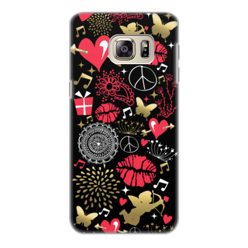 Printio Чехол для Samsung Galaxy S6 Edge, объёмная печать Валентинка
