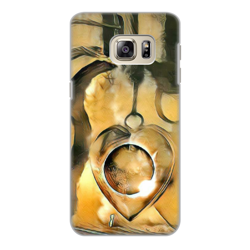 Printio Чехол для Samsung Galaxy S6 Edge, объёмная печать The moon in your heart