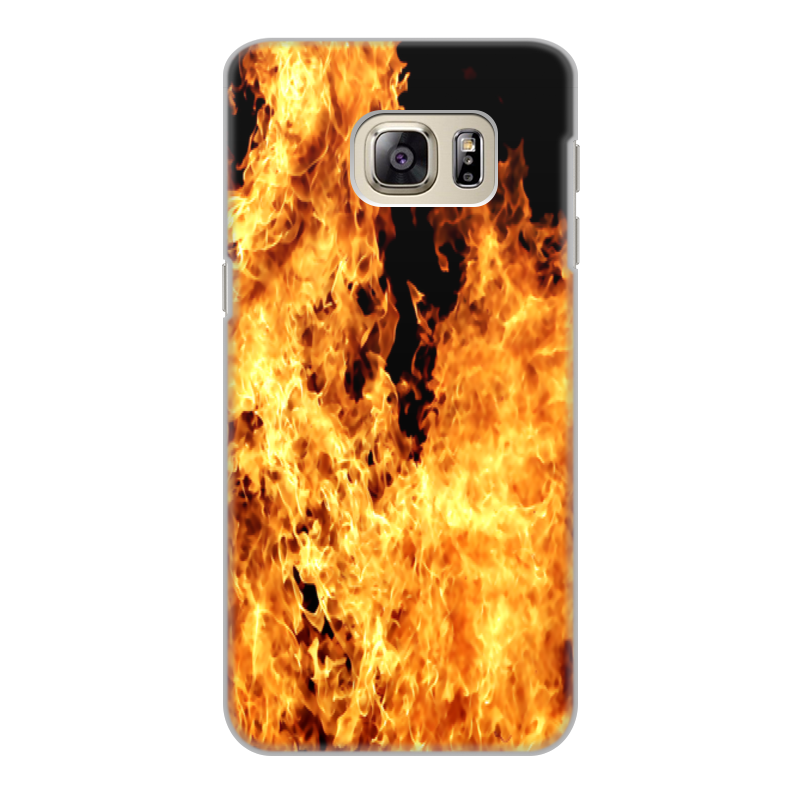 цена Printio Чехол для Samsung Galaxy S6 Edge, объёмная печать Огонь
