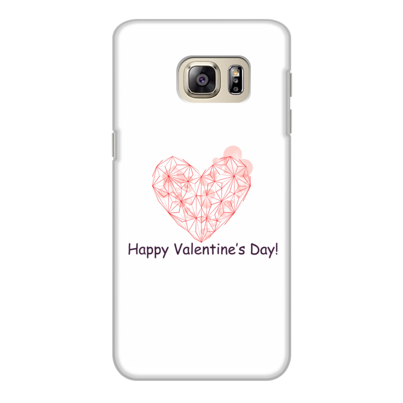 Printio Чехол для Samsung Galaxy S6 Edge, объёмная печать low poly heart