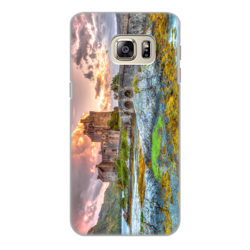 Printio Чехол для Samsung Galaxy S6 Edge, объёмная печать Замок в шотландии